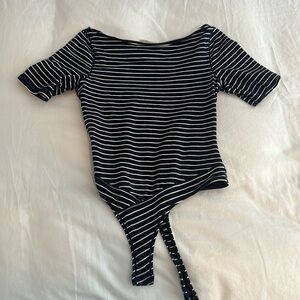 Striped bodysuit